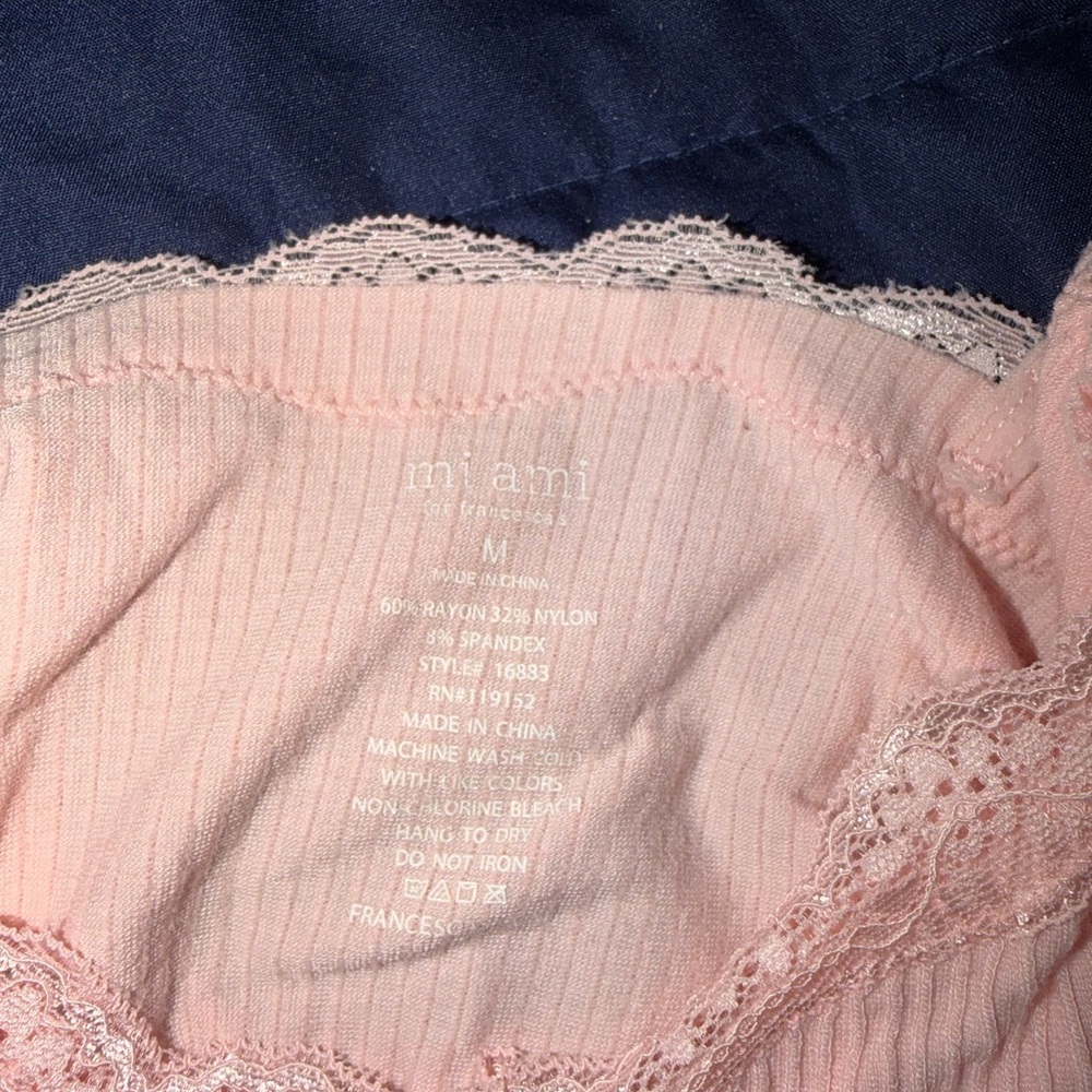 Miami Blush Lace-Trimmed Tank - Picture 4 of 4